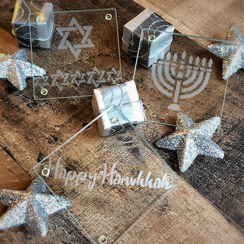 Hanukkah Coaster Set